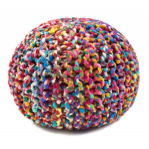 Bungalow Rose Abdoulaye Rainbow Connection Pouf BNGL4870